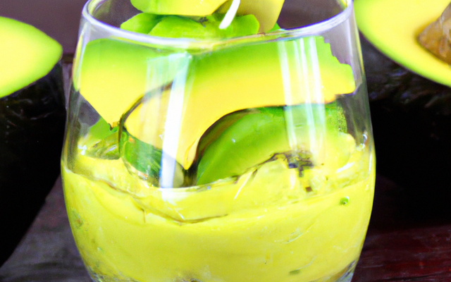 Velours d'avocat en verrines