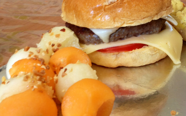 Cheeseburger au Roquefort