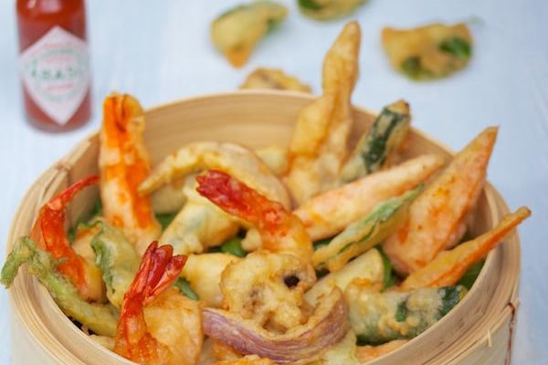 Tempura légumes et crevettes