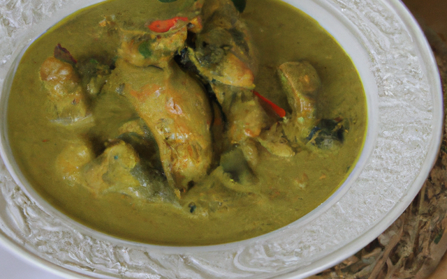 Curry vert de poulet