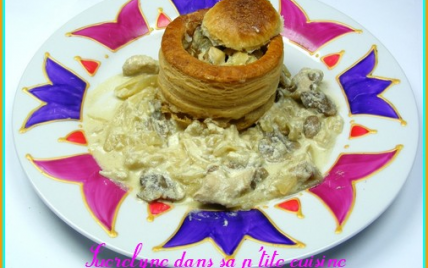 Vols au vent de poulet aux champignons