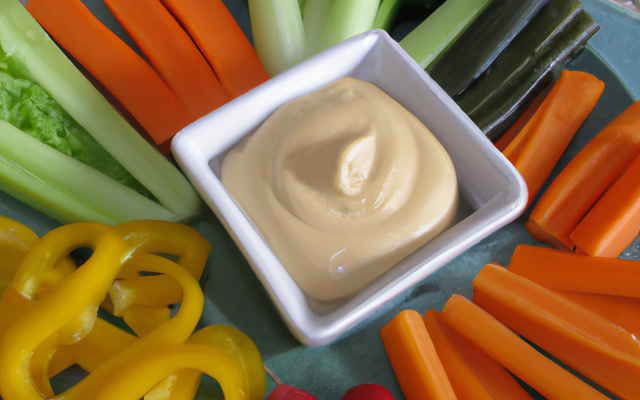 Crudités de légumes de l'île avec leur aïoli de curry