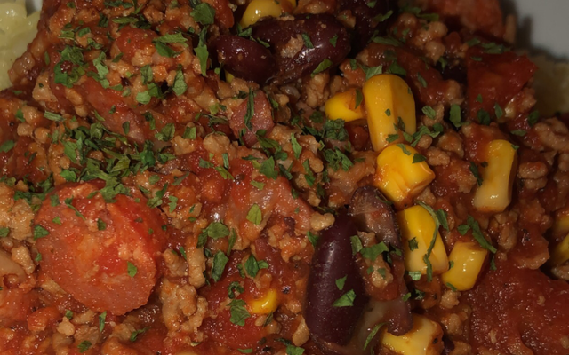 Chili con carne de chef