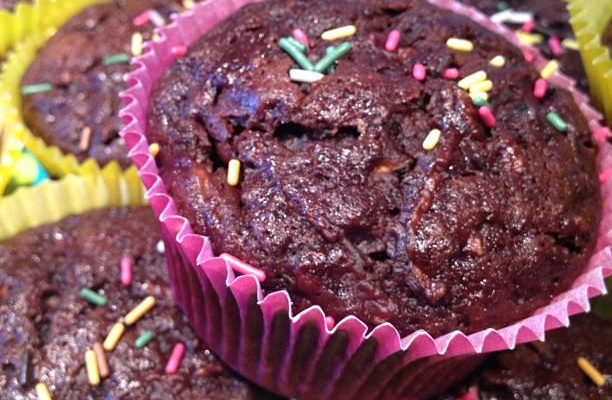 Muffins courgettes et chocolat