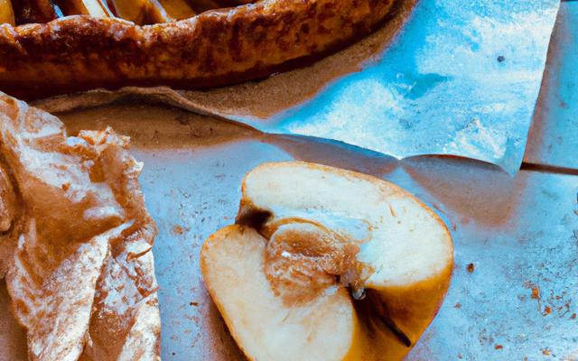 Tarte aux pommes et bigarreaux