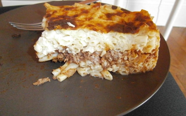 Pastitsio (gratin de pâtes grec à la viande hachée)
