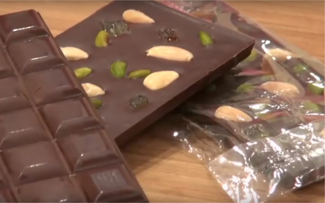 Tablettes de chocolat façon mendiants