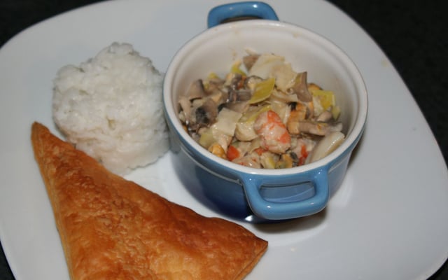 Cassolettes de fruits de mer aux petits légumes