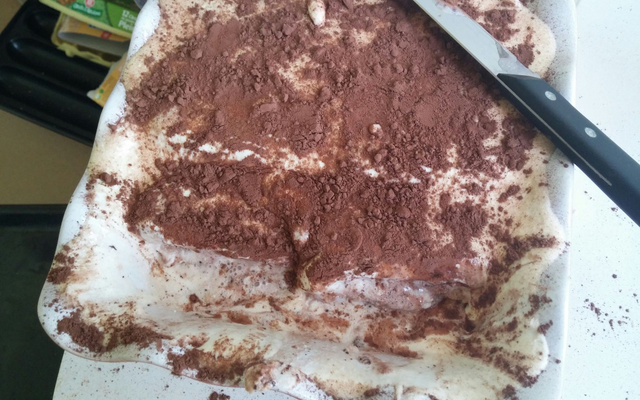 Tiramisu sans café au lait chocolaté