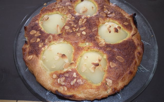 Tarte poires amandine chocolat