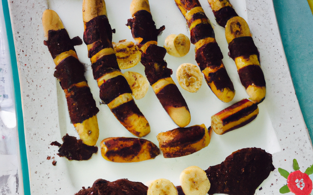 Banane au chocolat par les enfants pour les enfants