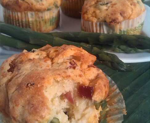 Muffins aux asperges vertes