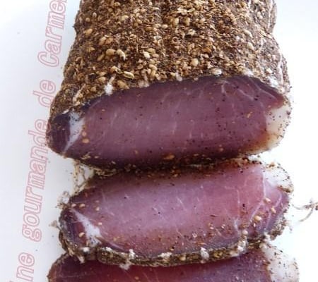 Bacon séché