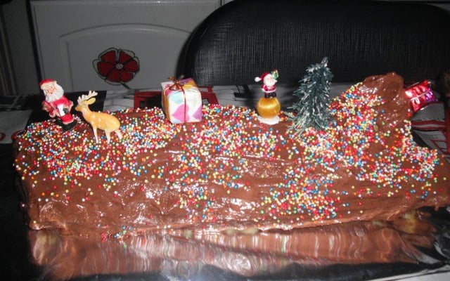 Bûche au chocolat facile