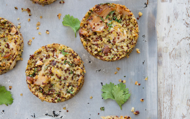 Galettes de lapin aux noisettes et céréales