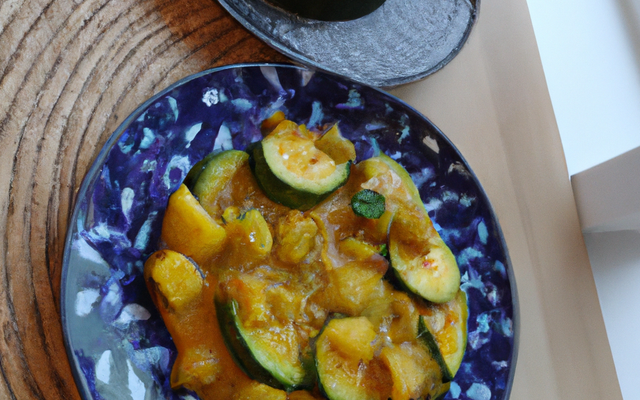 Courgette à l'ananas et au curry