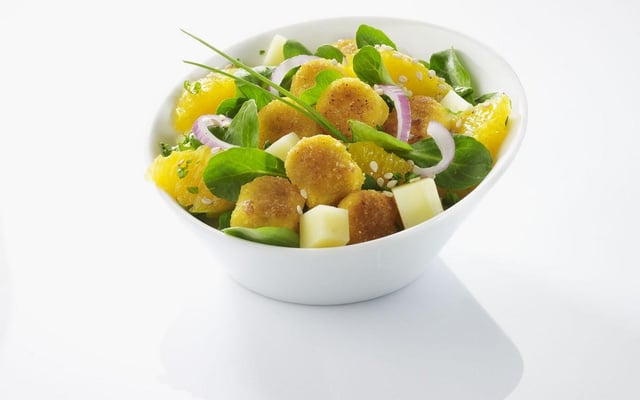 Salade d'agrumes à la polenta