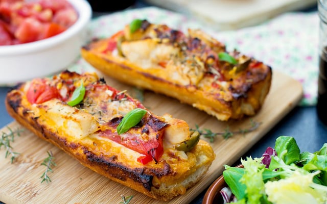 Tartine gratinée au poulet