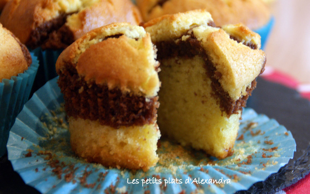 Marbré vanille et chocolat