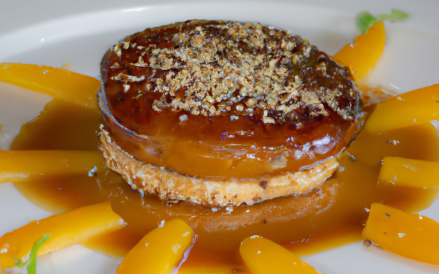 Tatin de mangues foie gras au sésame