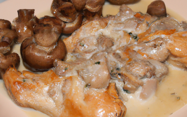 Ailerons de volaille aux champignons