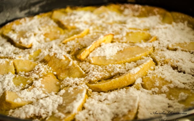 Gâteau fondant aux pommes
