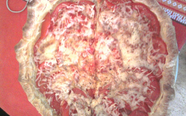 Tarte tomate et moutarde, express et économique