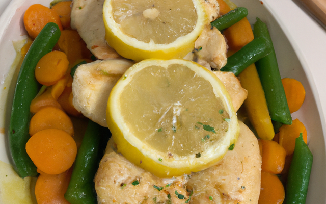 Poulet au citron et petits légumes