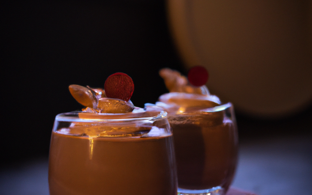 Mousse au chocolat et à la crème de marron