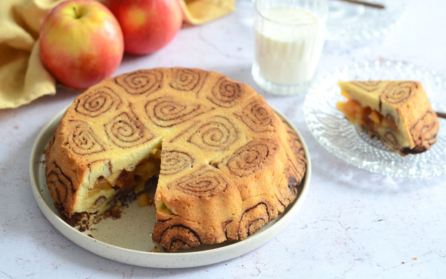 Tourte escargot aux pommes