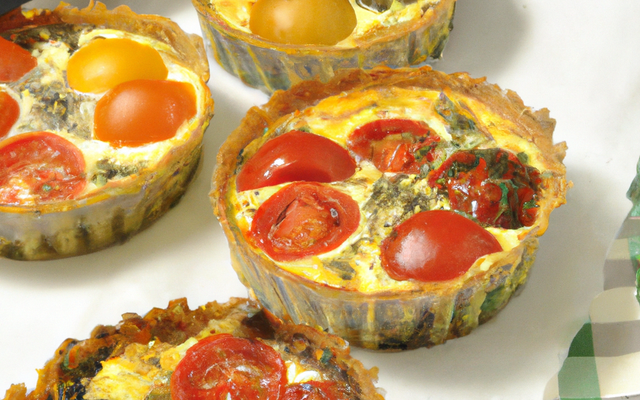 Quiche aux poivrons, tomates et mozzarella