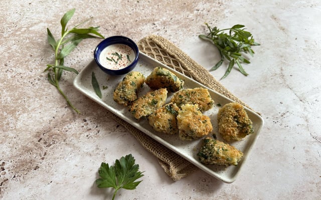 Croquettes au camembert et aux herbes