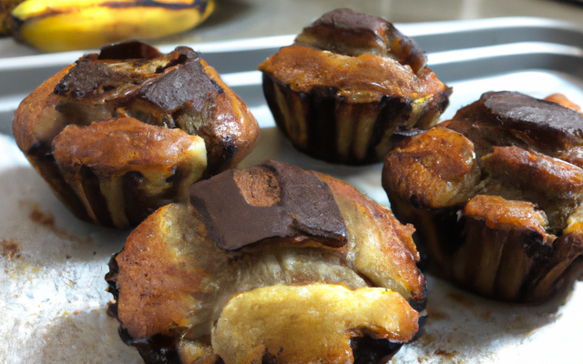 Muffins à la banane au cœur de Nutella faciles
