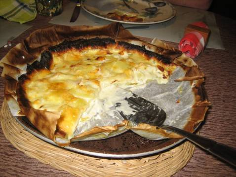 Tarte au maroilles et aux pommes de terre