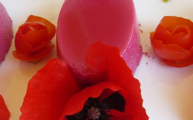 Bavarois de betterave au tarama