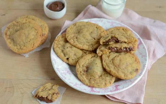 Cookies à la la pâte à tartiner au chocolat