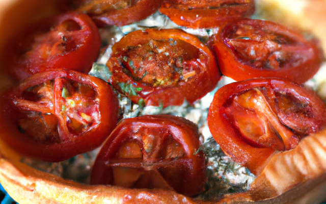Tarte à la tomate et au roquefort