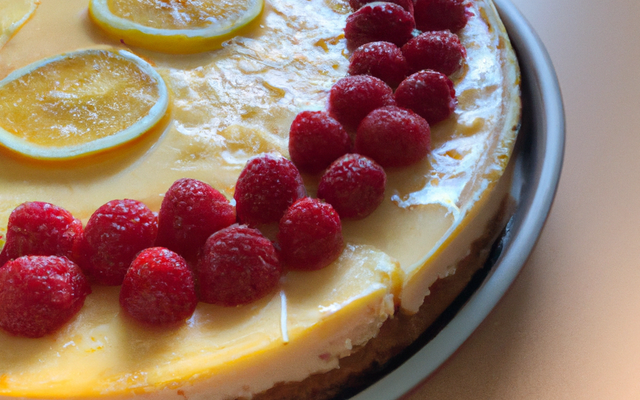 Cheese-cake citron framboise
