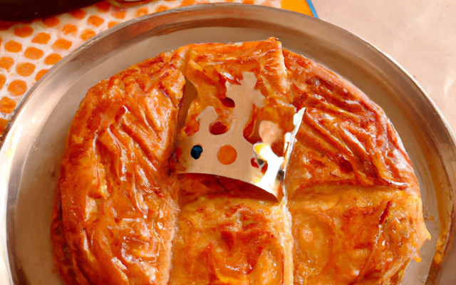 Galette des rois et son nappage maison