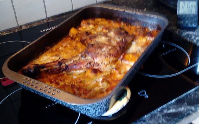 Cuisse de dinde au four sauce moutarde