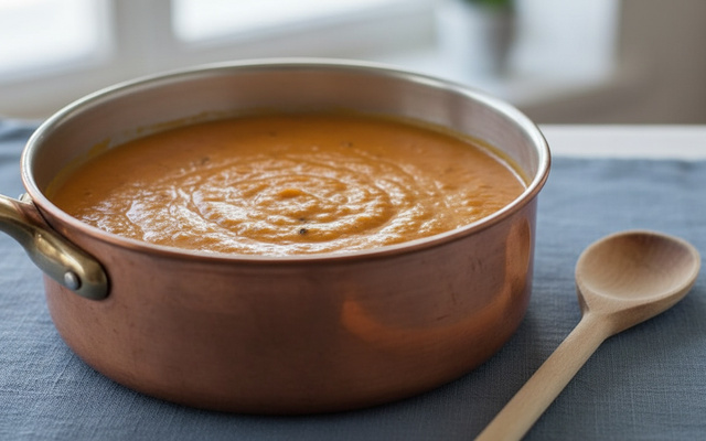 Soupe aubergines et tomates