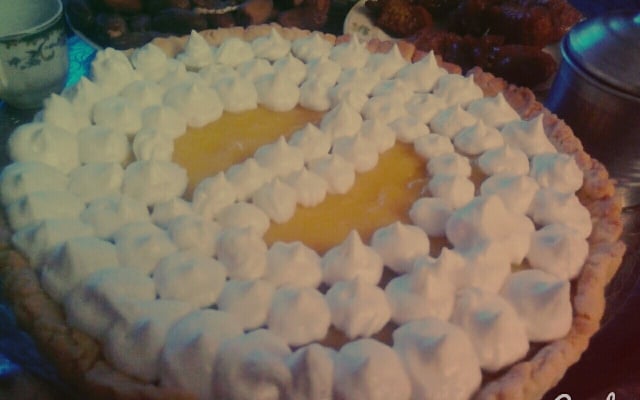 Tarte au citron meringuée à partager