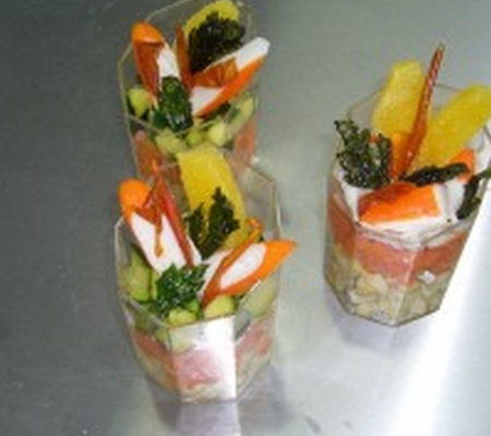 Verrines farandole de légumes