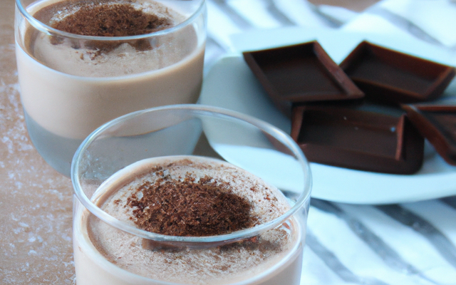 Mousse au chocolat et son sucre vanillé