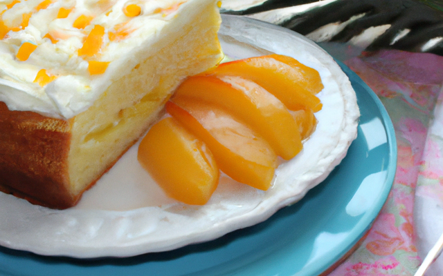 Gâteau au yaourt ananas et purée d'abricot