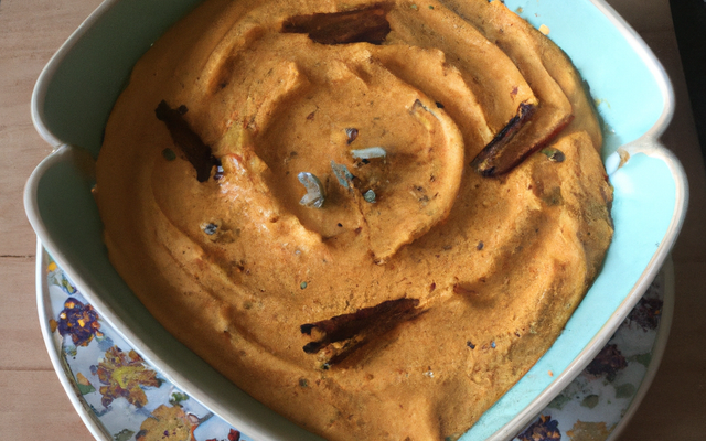 Mousse de carrotte à l'ail et cannelle