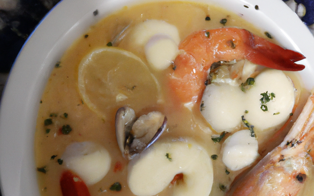 Bouillon parmentier aux fruits de mer