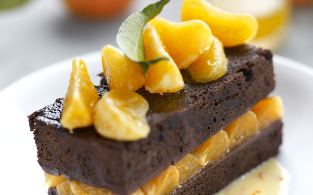 Fondant aux clémentines de Corse IGP et chocolat intense