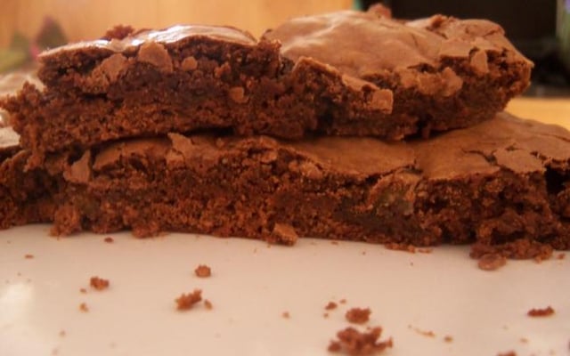 Brownie au chocolat et à l'orange confite