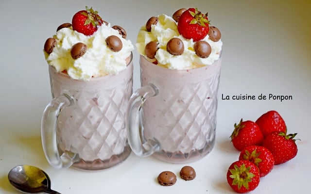 Mousse gourmande de fraises